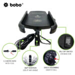 BOBO Jaw Grip Mobile Holder BM6 Black, with Fast 15W Wireless Charger - Image 2