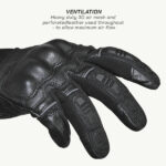 VIATERRA Riding Gloves Holeshot V2 Black - Image 7