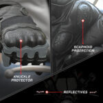 VIATERRA Riding Gloves Holeshot V2 Gunmetal - Image 2