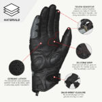 VIATERRA Riding Gloves Holeshot V2 Gunmetal - Image 3