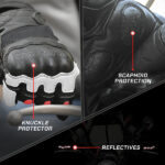 VIATERRA Riding Gloves Holeshot V2 Lava Red - Image 4