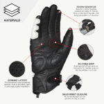 VIATERRA Riding Gloves Holeshot V2 Lava Red - Image 5