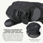 VIATERRA Riding Gloves Tundra V3 WP Black - Image 9