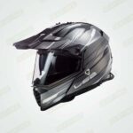 LS2 MX436 Pioneer Evo Knight Matt Titanium White Full Faced Helmet