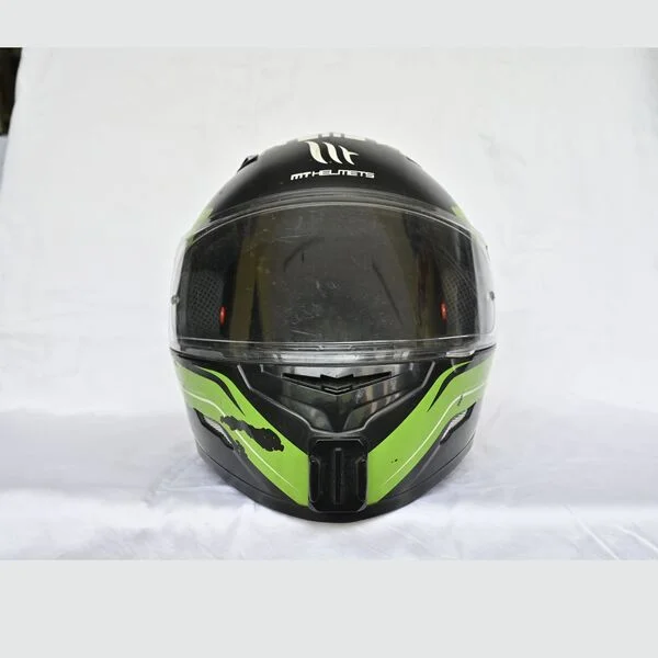 Pre-owned MT Helmet Mugello Matte Green, Size-M (006) - Image 3