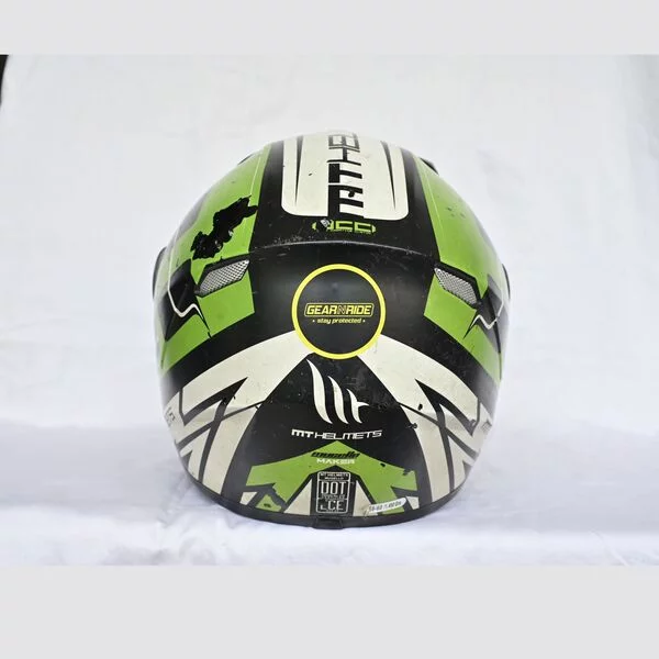 Pre-owned MT Helmet Mugello Matte Green, Size-M (006) - Image 4