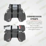 VIATERRA Tail Bag Claw V3 100% WP Black Orange 72L - Image 11