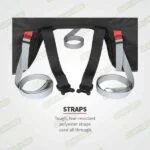 VIATERRA Tail Bag Claw V3 100% WP Black Orange 72L - Image 16