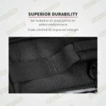 VIATERRA Tail Bag Claw V3 100% WP Black Orange 72L - Image 17