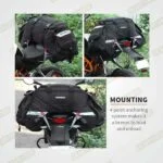 VIATERRA Tail Bag Claw V3 100% WP Black Orange 72L - Image 19