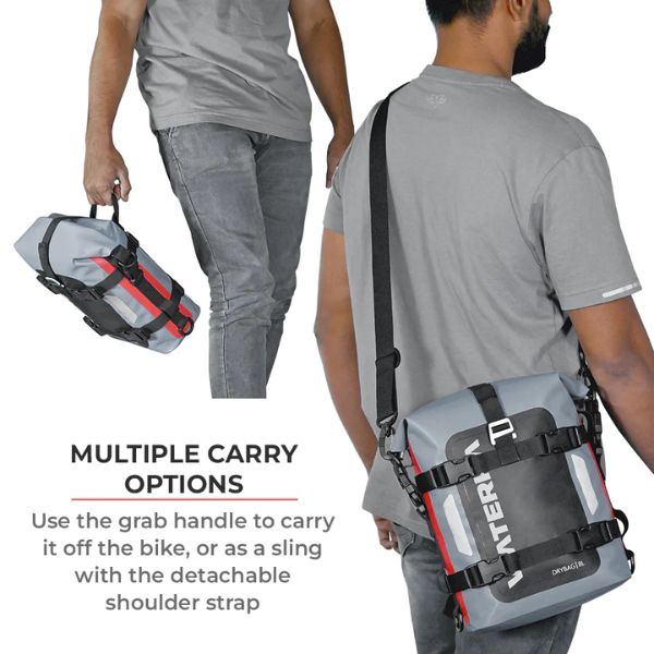 Detachable shoulder straps for dry bags