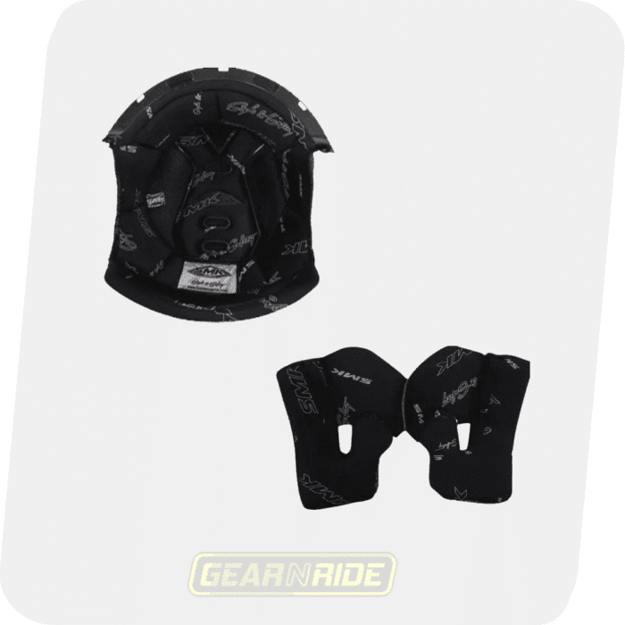 SMK Paddings, Inner Liner & Cheek Pads for Typhoon Helmet - Image 1