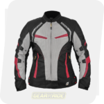 SOLACE Female Riding Jacket Asmi V3 Black Red