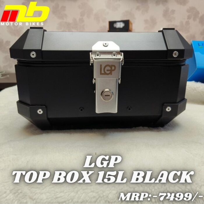 LGP Aluminium Top Box 15L Black - Image 1