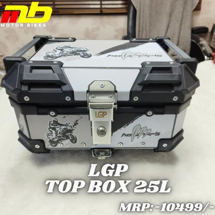 LGP Aluminium Top Box 25L Graphic White - Image 1