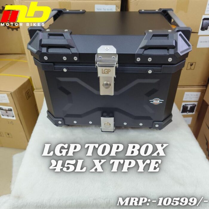 LGP Aluminium Top Box X Type 45L Black - Image 1
