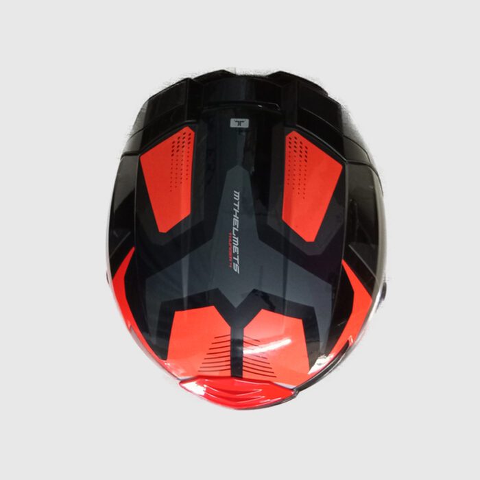 Pre-owned MT Helmet Thunder 4 SV Goblin Fluro Red Gloss, size L - Image 3