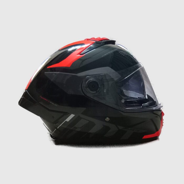 Pre-owned MT Helmet Thunder 4 SV Goblin Fluro Red Gloss, size L - Image 2