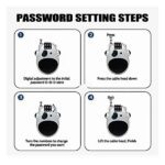 LGP Cable Number Lock for Helmet, Silver - Image 4