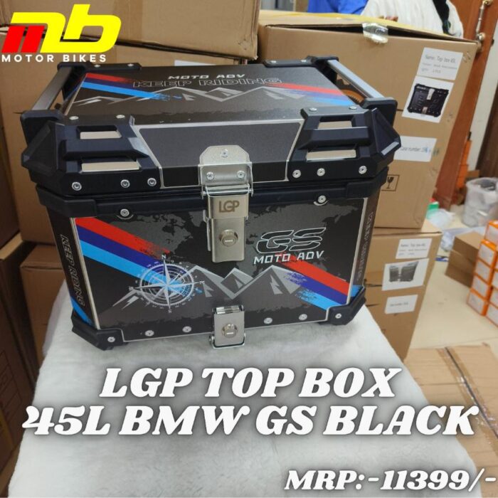 LGP Aluminium Top Box 45L BMW GS Graphic Black - Image 1