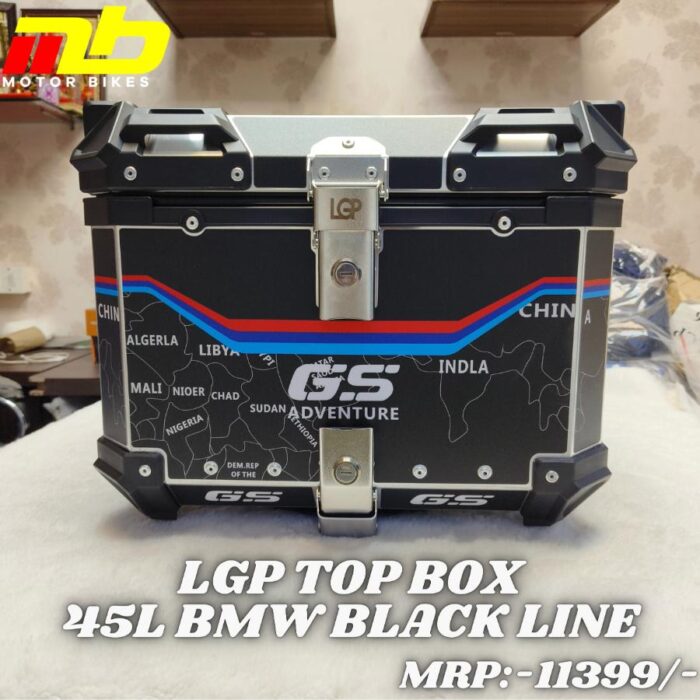LGP Aluminium Top Box 45L BMW Line Graphic Black - Image 1