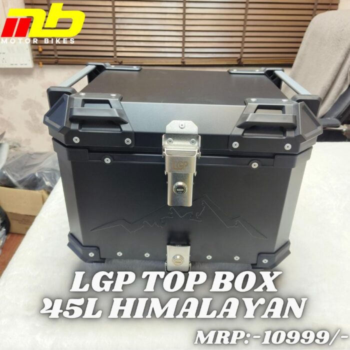 LGP Aluminium Top Box 45L RE Himalayan Black - Image 1