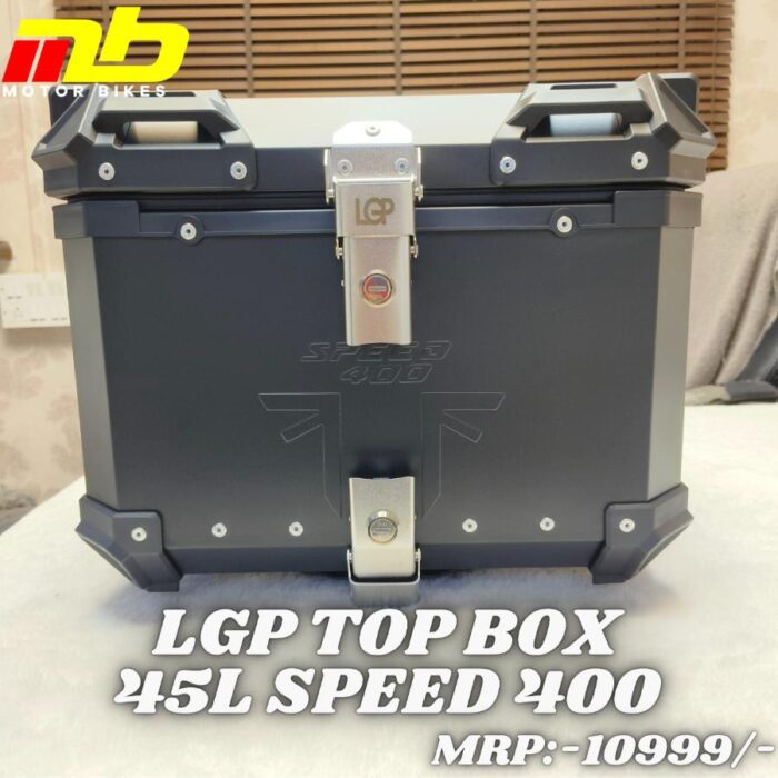 LGP Aluminium Top Box 45L Triumph Speed 400 Black - Image 1