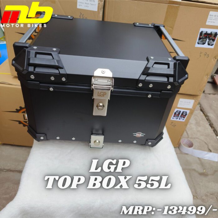 LGP Aluminium Top Box 55L Black - Image 1