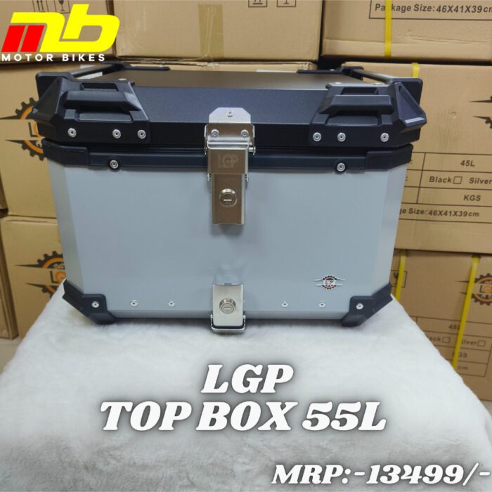 LGP Aluminium Top Box 55L Silver - Image 1
