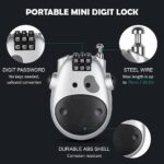 LGP Cable Number Lock for Helmet, Silver - Image 5