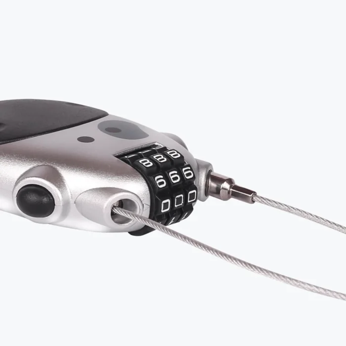 LGP Cable Number Lock for Helmet, Silver - Image 7