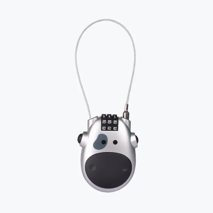LGP Cable Number Lock for Helmet, Silver - Image 3