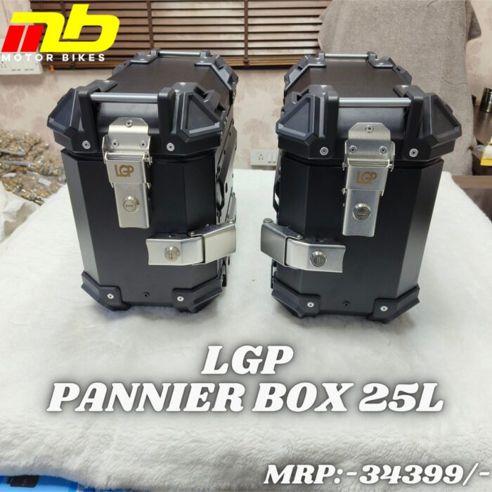 LGP Aluminium Pannier Box 25L Black - Image 1