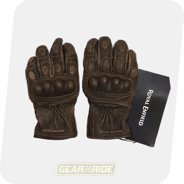 Pre-owned ROYAL ENFIELD Gloves Vintage Olive Brown, size M (20 cm) - Image 1