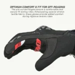 VIATERRA Riding Gloves Roost V2 Grey - Image 5
