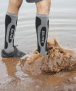 SOLACE Waterproof Socks Suska Core Black & Grey - Image 4