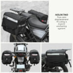 VIATERRA Saddle Bags Leh Mini 100% WP Black 52L - Image 18