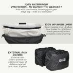 VIATERRA Saddle Bags Leh Mini 100% WP Black 52L - Image 5