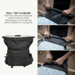 VIATERRA Saddle Bags Leh Mini 100% WP Black 52L - Image 6