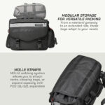 VIATERRA Saddle Bags Leh Mini 100% WP Black 52L - Image 7