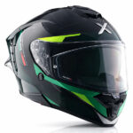 AXOR Helmet Brutale Kryptic Dual Spoiler Black Green - Image 4
