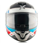 AXOR Helmet Brutale Ryden Dual Spoiler White Red Glossy - Image 2