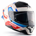 AXOR Helmet Brutale Ryden Dual Spoiler White Red Glossy - Image 3