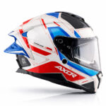 AXOR Helmet Brutale Ryden Dual Spoiler White Red Glossy - Image 4