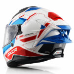 AXOR Helmet Brutale Ryden Dual Spoiler White Red Glossy - Image 6