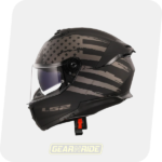 LS2 Helmet FF320 Stream II Flag Black Grey Matt
