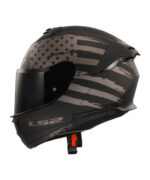 LS2 Helmet FF320 Stream II Flag Black Grey Matt - Image 2