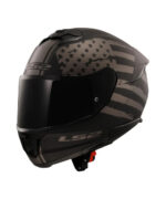 LS2 Helmet FF320 Stream II Flag Black Grey Matt - Image 3