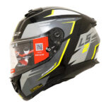 LS2 Helmet FF320 Stream II Meteor Black Yellow Glossy - Image 2