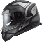 LS2 Helmet FF800 Storm II Faster Titanium Grey Matt - Image 5